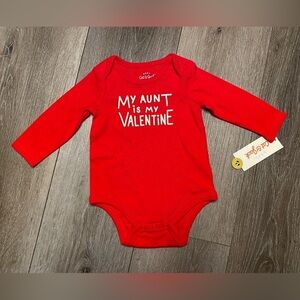 Target Cat & Jack Baby My Aunt Is My Valentine's Bodysuit 0-3 Months
